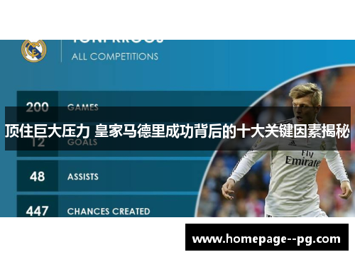 顶住巨大压力 皇家马德里成功背后的十大关键因素揭秘